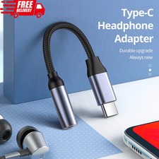 USB TYPE C TO 3.5mm AUX AUDIO HEADPHONE EARPHONE ADAPTER JACK