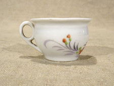 Ancien pot de chambre miniature en porcelaine décor floral   poupée