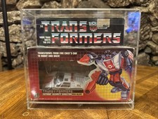 Vintage G1 Transformers Red Alert Complete Original Box & Insert 1985 Autobot