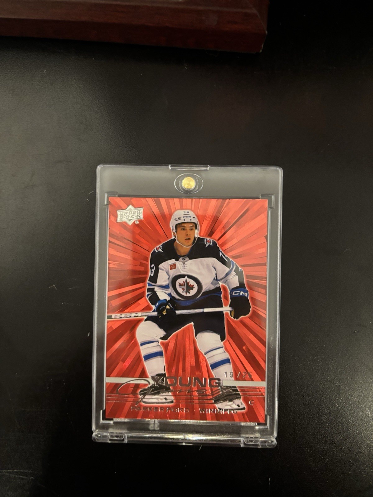2025 Upper Deck Series 1 Young Guns Outburst Red 19/25 Parker Ford #246 RookieRC