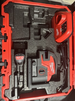 #ad Milwaukee Green Cross Line 4 Points Laser 12V Li Ion Cordless Magnetic 3624 21 $550.00