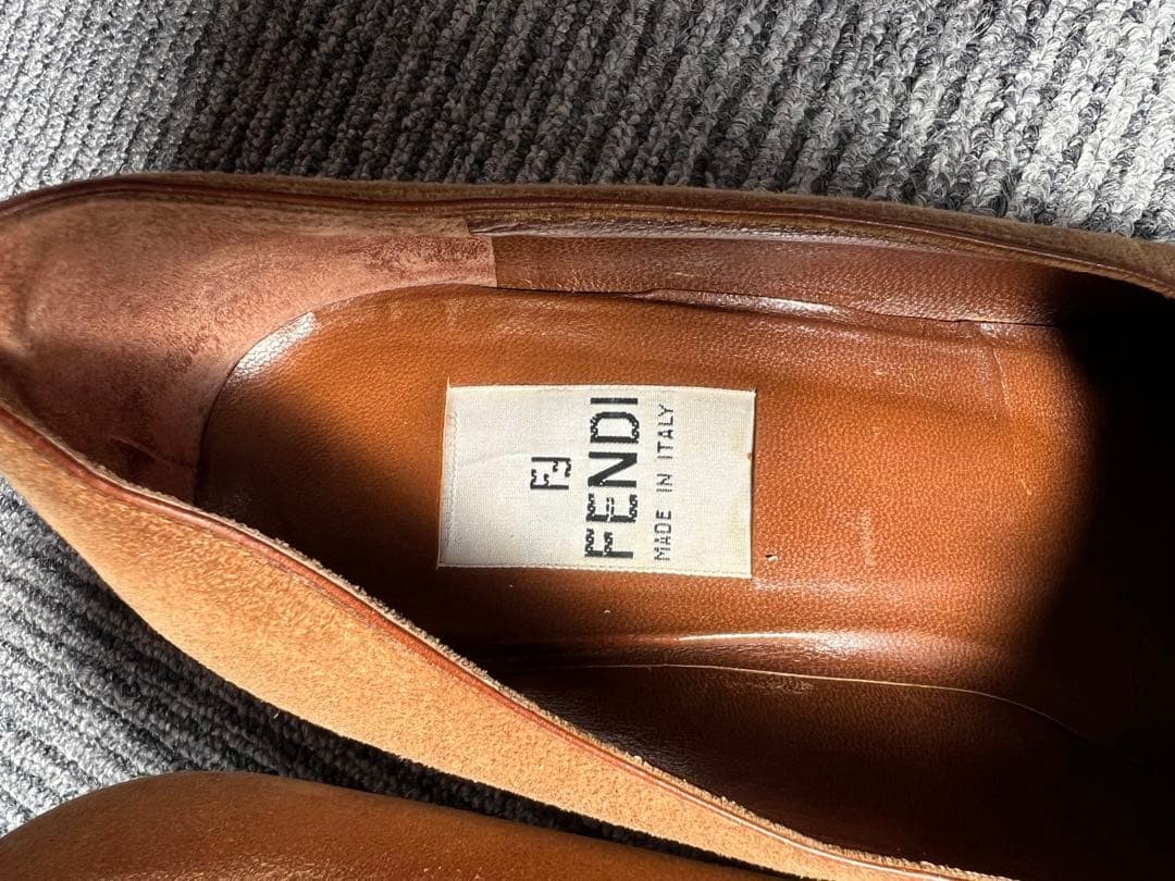 FENDI Pumps Heel EU36.5/US6.5 Brown Suede Ribbon Pointed Toe 02351i thumbnail 11