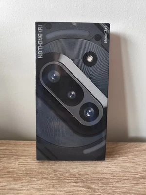 Nothing Phone (3a) 5G 256GB+12GB BLACK Unlocked Brand New Sealed - Free Postage