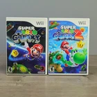 Nintendo Wii - Super Mario Galaxy 1 and 2 Bundle CIB Complete w/Manual Tested