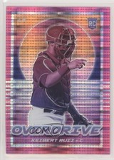 2021 Panini Chronicles Overdrive Pink Pulsar Prizm Keibert Ruiz #5 uk2