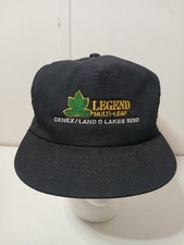Vintage Legend Muti-Leaf Cenex / Land O Lakes Seed Snapback Cap Hat Made In USA