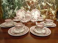 VILLEROY & BOCH Germany VALERIA Rot -  21 teiliges Kaffeeservice - 6 Personen
