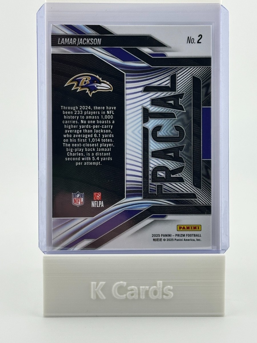 Lamar Jackson #2 – 2025 Panini Prizm Fractal | eBay