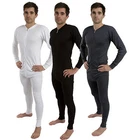 Men All in One Union Winter Warm Ski Thermal Underwear Boiler Suit Zip Up