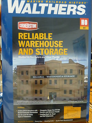 Walthers Cornerstone HO #3014 Reliable Warehouse Storage