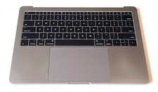 Apple MacBook Pro A1708 2017 OEM Palmrest Keyboard Touchpad Space Gray GRD B