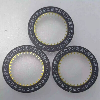 Black Date Disk Wheel Date Wheel Date At 3 for Ronda 785 Quartz Movement