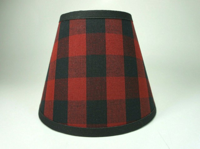 black and white buffalo check lampshade