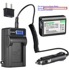 Kastar Battery LCD AC Charger for Sony NP-FW50 BC-VW1 ILCE-6000 Alpha a6000