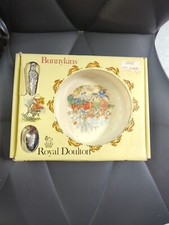 Bunnykins Royal Doulton Nursery Set Baby Plate Spoon Artist/Painter 1981