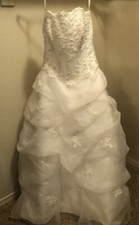 David  s Bridal Wedding Dress Size 4 Style V9263 PLUS Bra And Underskirt