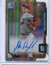 2015 Bowman Chrome Draft Jake Woodford Refractor Auto Autograph - Cardinals!!!!