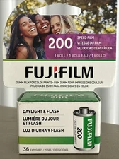New FujiFilm 200 ISO Film (35mm Roll Film, 36 Exposure SHORT DATED 09/24