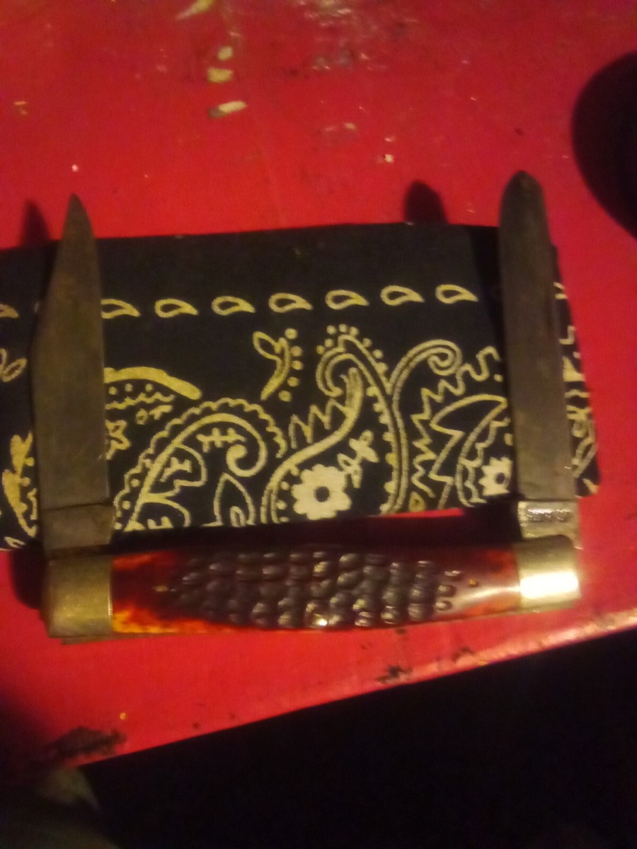 RARE VINTAGE CASE XX GREENBONE MOOSE PATTERN KNIFE 6275 SP 1940-48