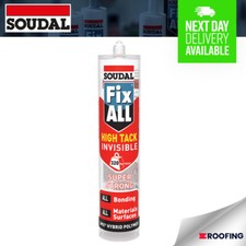 Soudal Fix All High Tack Adhesive & Sealant Joint Sealant - Invisible, 290ml