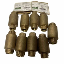 Matco 525C03LF 1/2” C x C Bronze In-Line Check Valve, Spring Loaded Lot Of 9