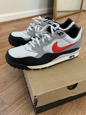 Size 10 - Nike Air Wildwood ACG Platinum Comet Red
