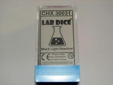 NEW Chessex Lab Dice - Vortex Snow Pink/Black Polyhedral 7-Die Set - CHX 30031