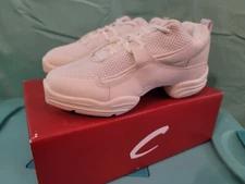 Fierce Dansneaker DS11 Adult White Dance Sneaker Shoe Jazz New