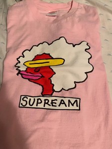 pink supreme t shirt