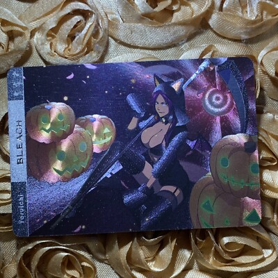 Yoruichi Shihouin BLEACH HALLOWEEN Goddess Waifu Foil Anime Girl Card