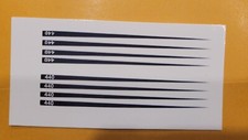 Hot Wheels Dirty Mary Crazy Larry 1/64  scale water slide decals clear backing