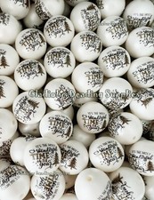 10 Qty 20mm, Wonderful Time, Christmas Beads, Acrylic Bead, Chunky Beads