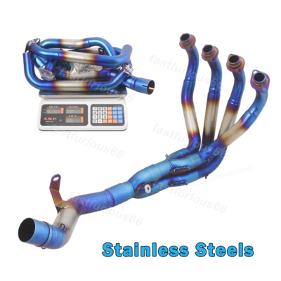 For kawasaki Z900 A2 2018-2024 Bule Exhaust Header Pipe Connect 51MM Mufflers