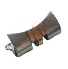 Rolex 1 Piece Original Vintage 13mm 468 end link two toned steel Swiss #Z1