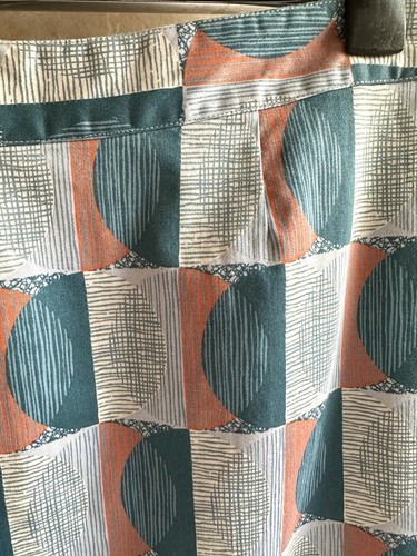 £55 Sea Salt Lawhippet Scraffito Circle Mist Printed Cotton Knee Skirt 14UK - Picture 6 of 12
