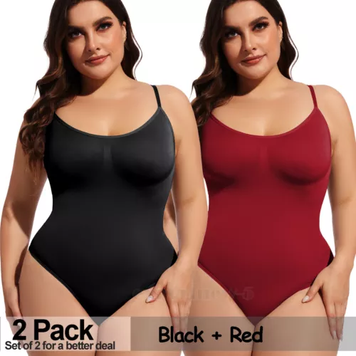 Paquete de 2 body para mujer arrebatado, body moldeador, ropa moldeadora arrebatada camiseta sin mangas - Imagen 36 de 45