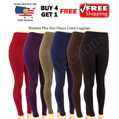 Women's Leggings Plus Size Fleece Lined 