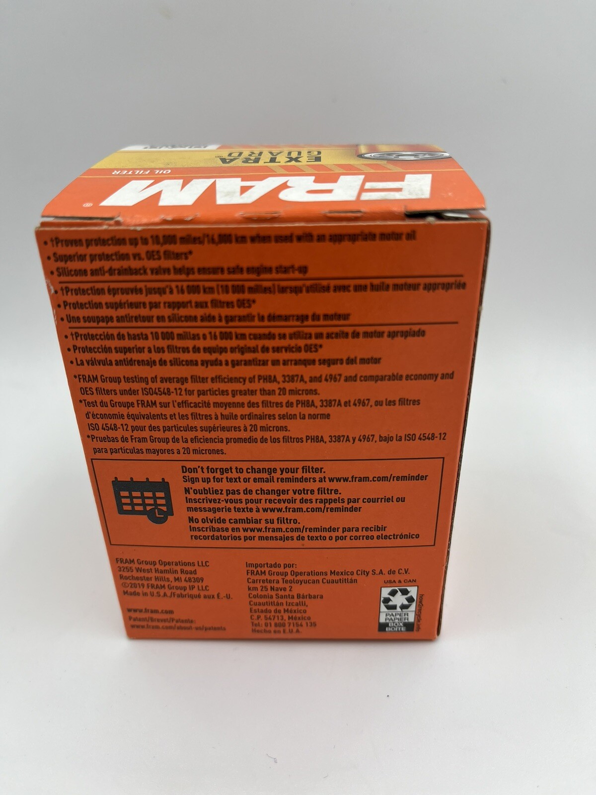 FRAM Extra Guard PH4386, 10K Mile Change Interval SpinOn Oil Filter eBay