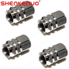 4pcs Aluminum Car Tire Valve Caps Tyre Valve Stem Cover Air Dust Wheel Rim Cap