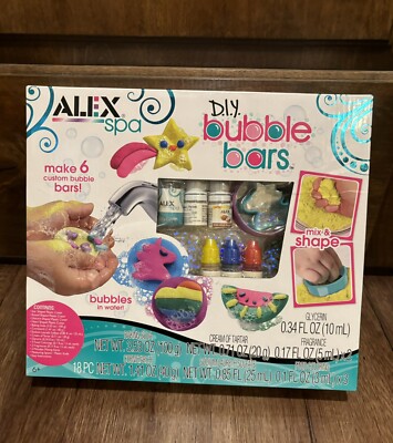 ALEX Spa DIY Colorful Scented Shapes Bath Bubble Bars Craft Kit Activity Toy