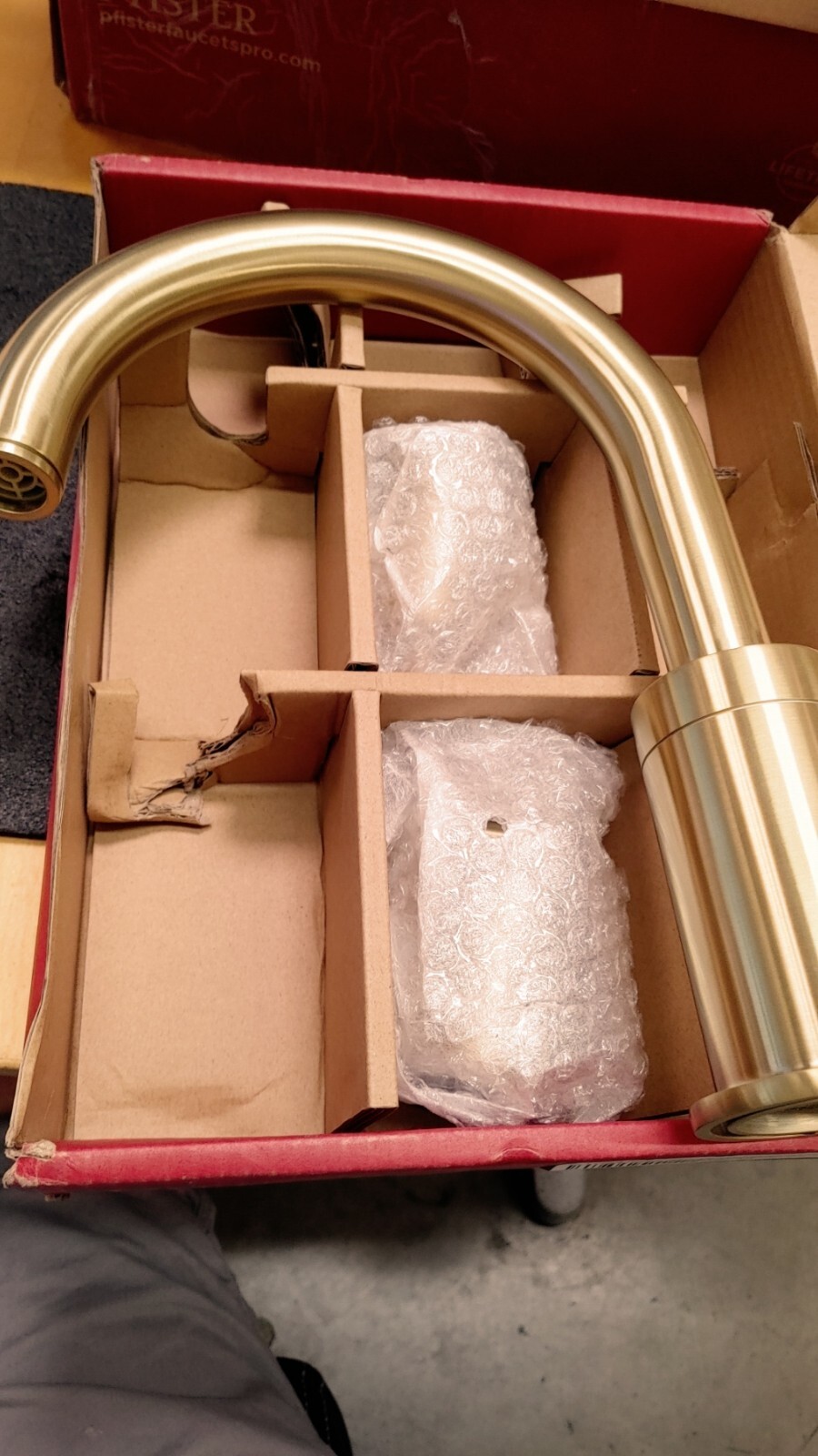 Pfister RT6-5NCBG Contempra Deck Mounted Roman Tub Faucet Trim - Gold