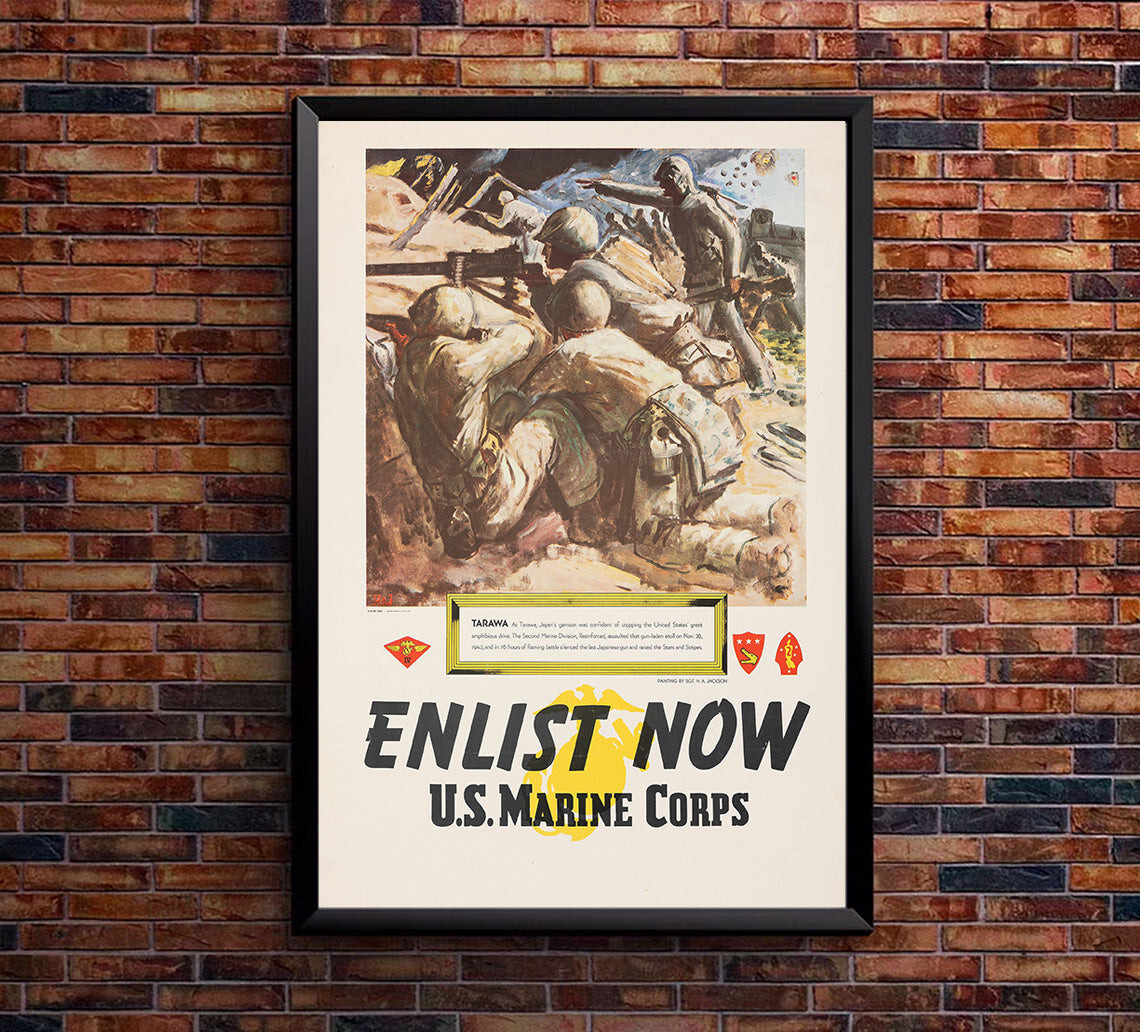 米軍放出品　MARINES CORPS ポスター SOLD Archive Area-- USMC Marine Corps Recruiting Poster 1990's