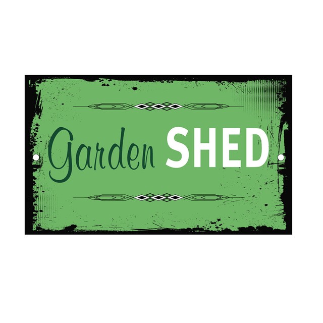 Garden Shed Novelty Funny Metal Sign 8 in x 12 in eBay