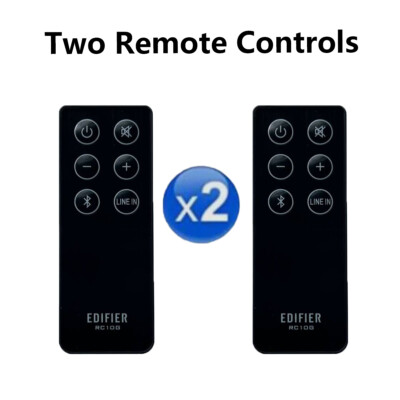 【Pack of 2】Remote Control For EDIFIER RC10 RC10G AJ-RC10G Soundbar