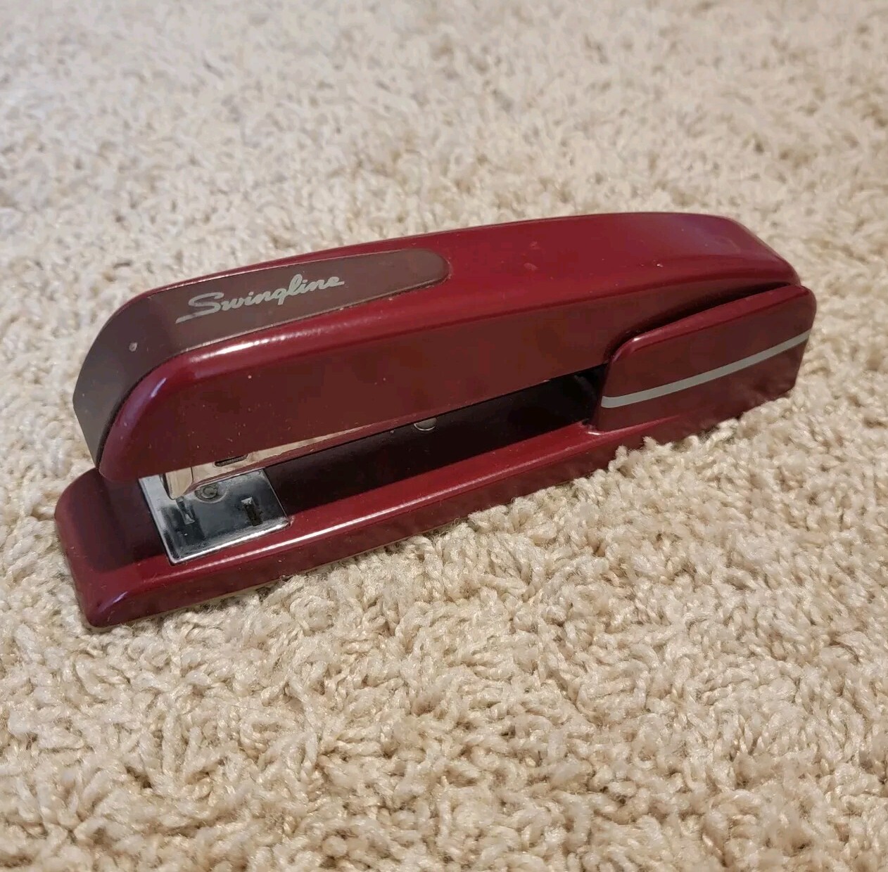 Vintage Red Swingline Retro Stapler for Classroom Office Use-image