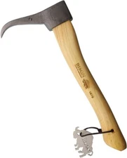 Bison 1879 Hookaroon Carbon Steel Blade Oiled Hickory Handle And Tempered Tip