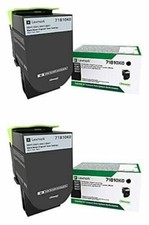Lexmark 71B10K0 Black Toner 2-Pack for CS317, CS417, CS517, CX317, CX417, CX517