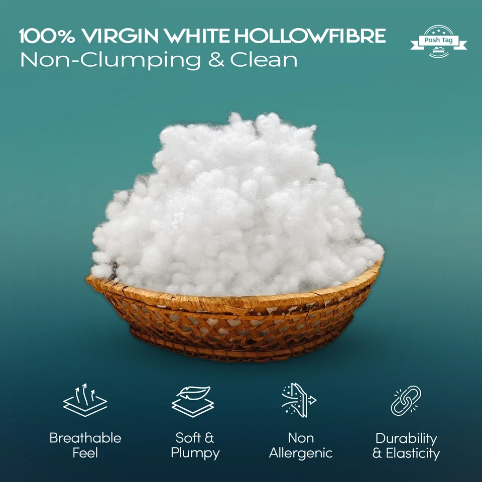 POSH TAG Hollowfibre Virgin Polyester Filling Soft Stuffing Toy Teddy Bear Cushion Pillow