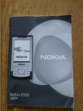 Genuine Nokia 6500 Slide Printed User Guide Manual English Language Version