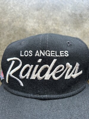 Los Angeles Raiders Vintage Sports Specialties Snap Back Script